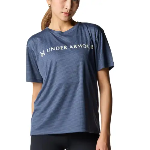 Under Armour Tech Drop Shoulder Sleeve T Shirt Women's Downpour Gray 044