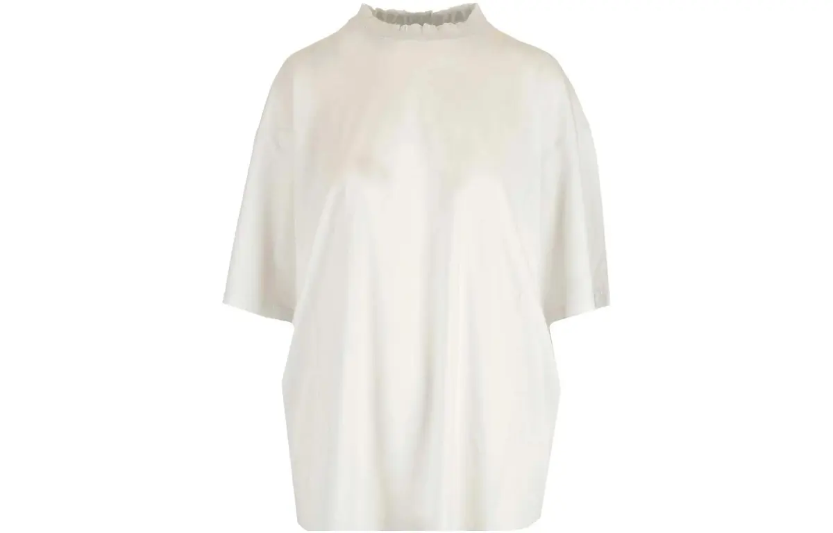 Balenciaga Logo Printed Collar Loose-Fit T-Shirt