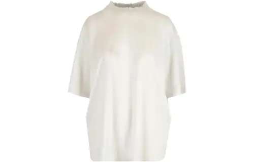 Balenciaga Logo Printed Collar Loose-Fit T-Shirt