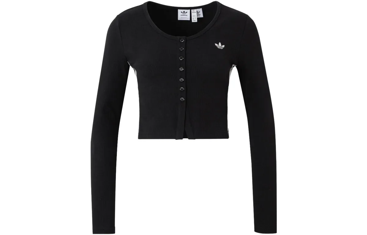 Adidas Originals Set in Sleeve T Shirt Women's Black