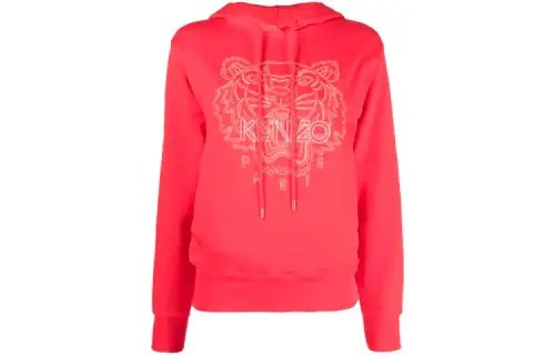 KENZO Sweatshirts Women's Red Hooded Moderate Regular