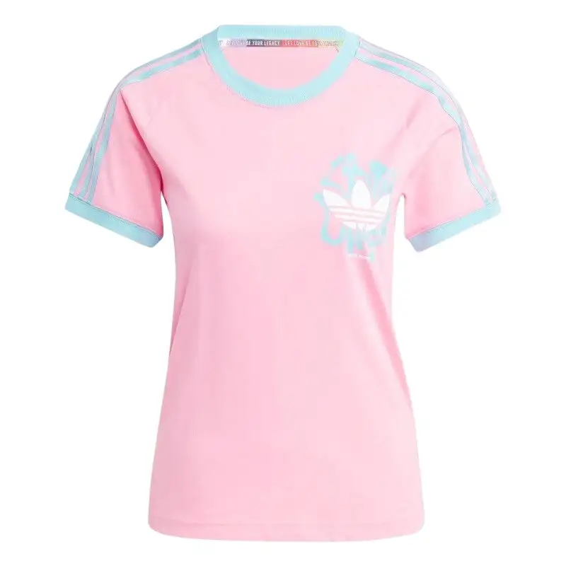 adidas originals PRIDE RM 3-Stripes Tee Pink
