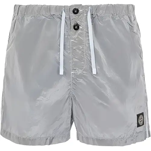 STONE ISLAND Casual Shorts Men's Light Gray