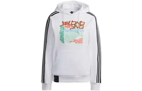 Adidas Originals Sweatshirts Women's Black Hooded Moderate Regular