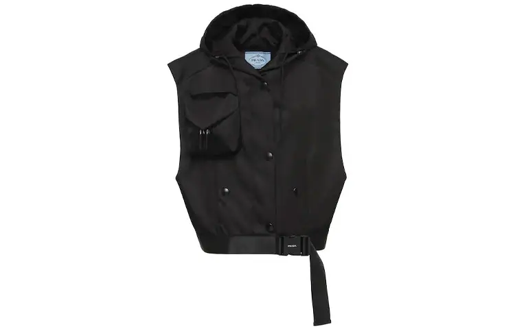 PRADA Tank Tops Women's Black Moderate