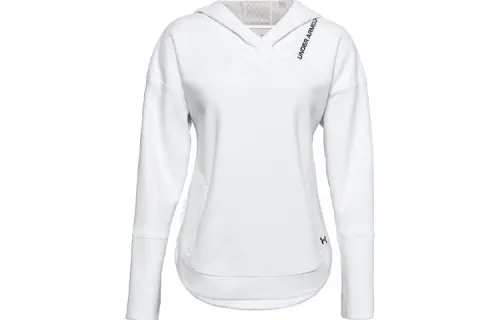 Under Armour RECOVER Sweatshirts Women's White Hooded Thickened Regular