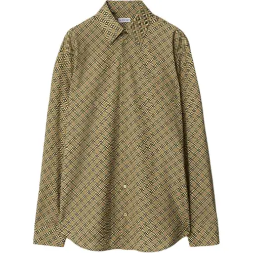 Burberry check-pattern cotton shirt