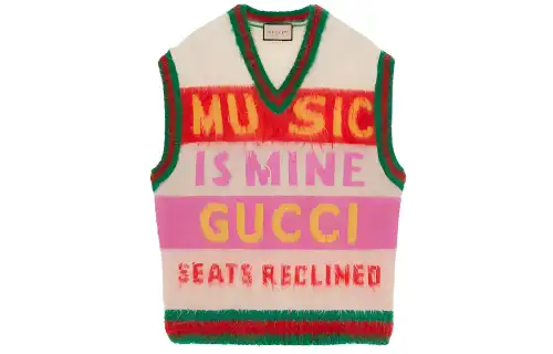 GUCCI Vests Women's Multicolor V Neck Moderate Other