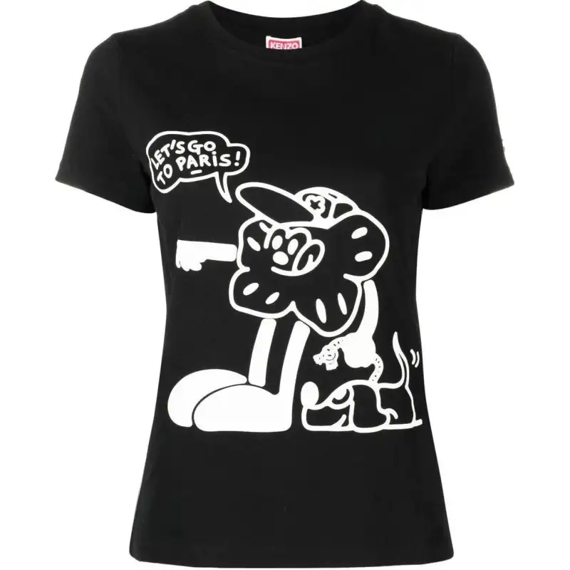 KENZO SS23 T Shirt Women's Black