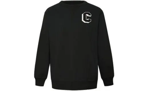 Converse Sweatshirts Women's Black Crew Neck Moderate Regular