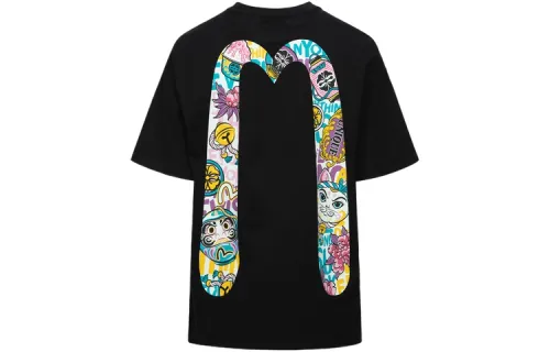 EVISU T Shirts Women's Crew Neck Moderate Straight Fit
