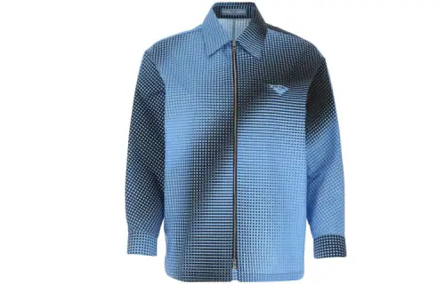 PRADA Shirts Women's Blue Lapel Moderate Other