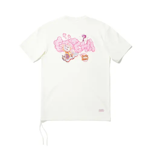 Li Ning x LOL Drop Shoulder Sleeve T Shirt Women's Ecru