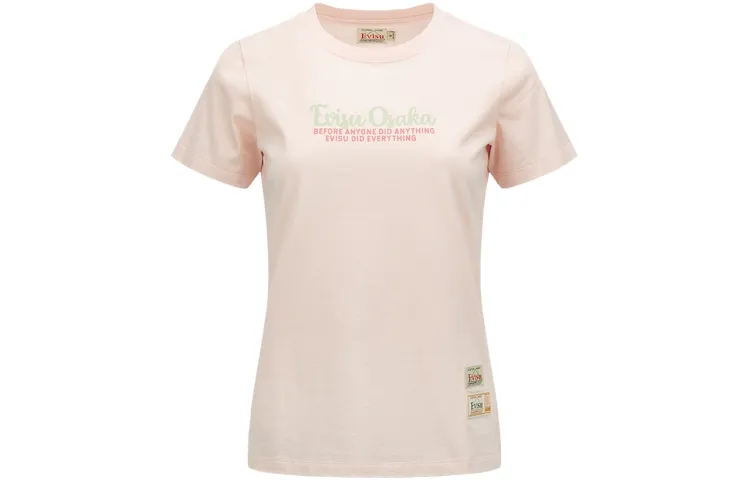 EVISU T Shirts Women's Crew Neck Moderate Straight Fit
