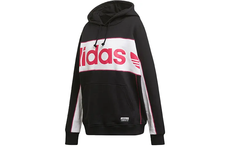 Adidas Originals Sweatshirts Women's Black Hooded Moderate Regular