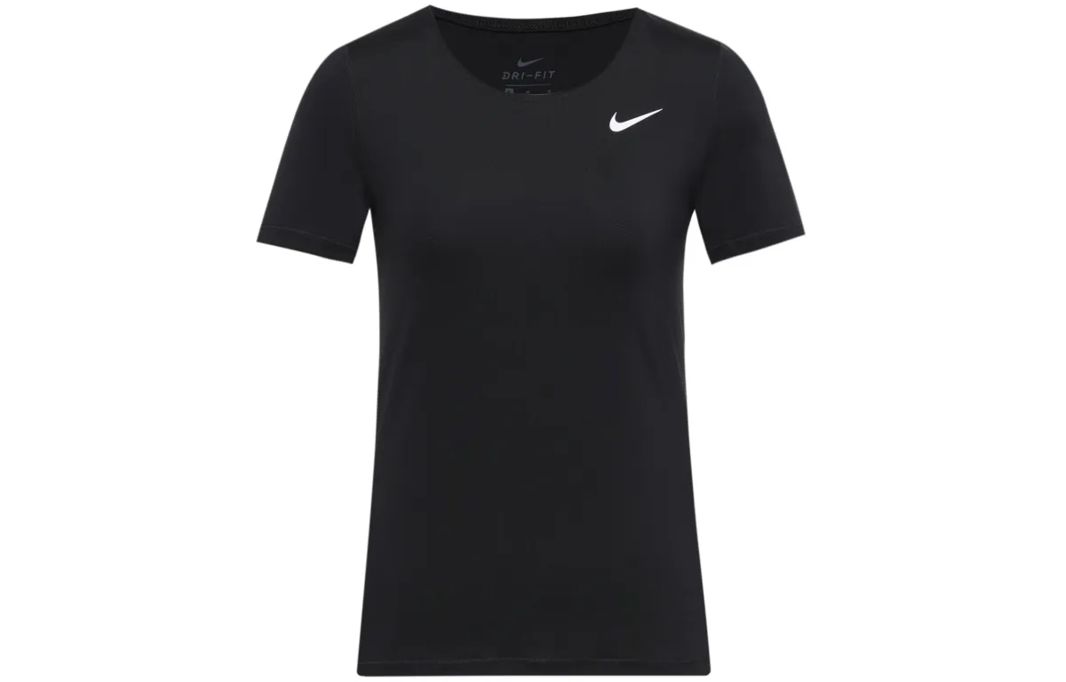 Nike T-Shirts Women's Black Crew Neck Moderate