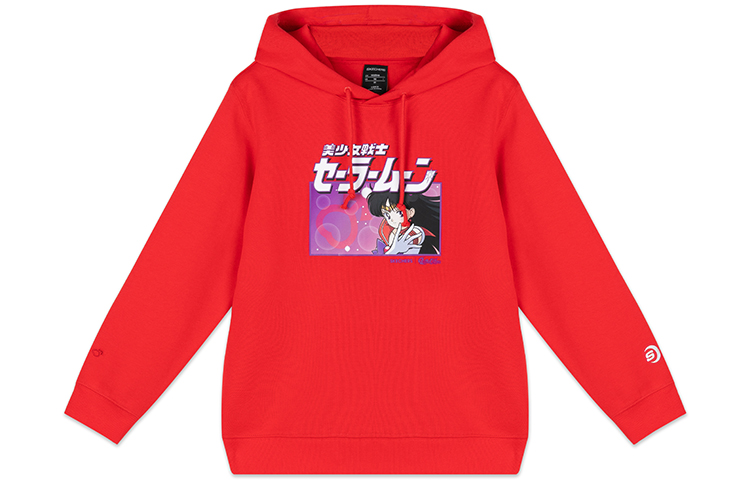 Женское худи Skechers x Sailor Moon (красное)