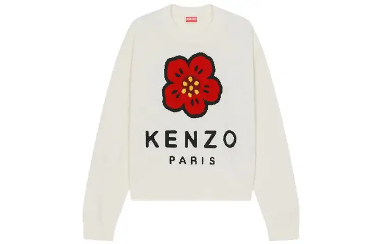 KENZO X Nigo Boke Flower Marino Wool Jumper Off White