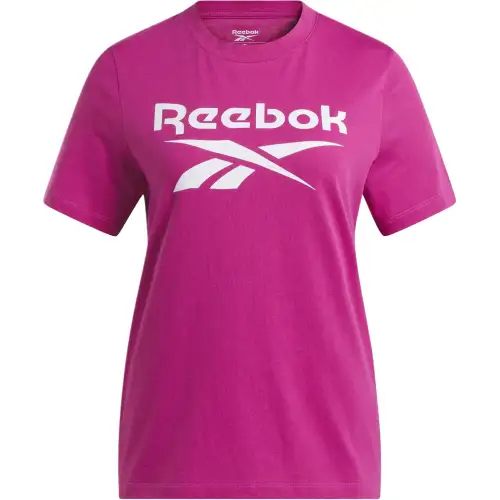 Reebok T Shirts Women's Pink Crew Neck Moderate Straight Fit