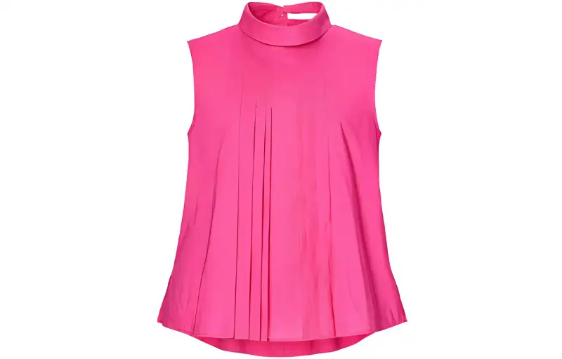 UNIQLO X Marni Women's Tuck Blouse Pink