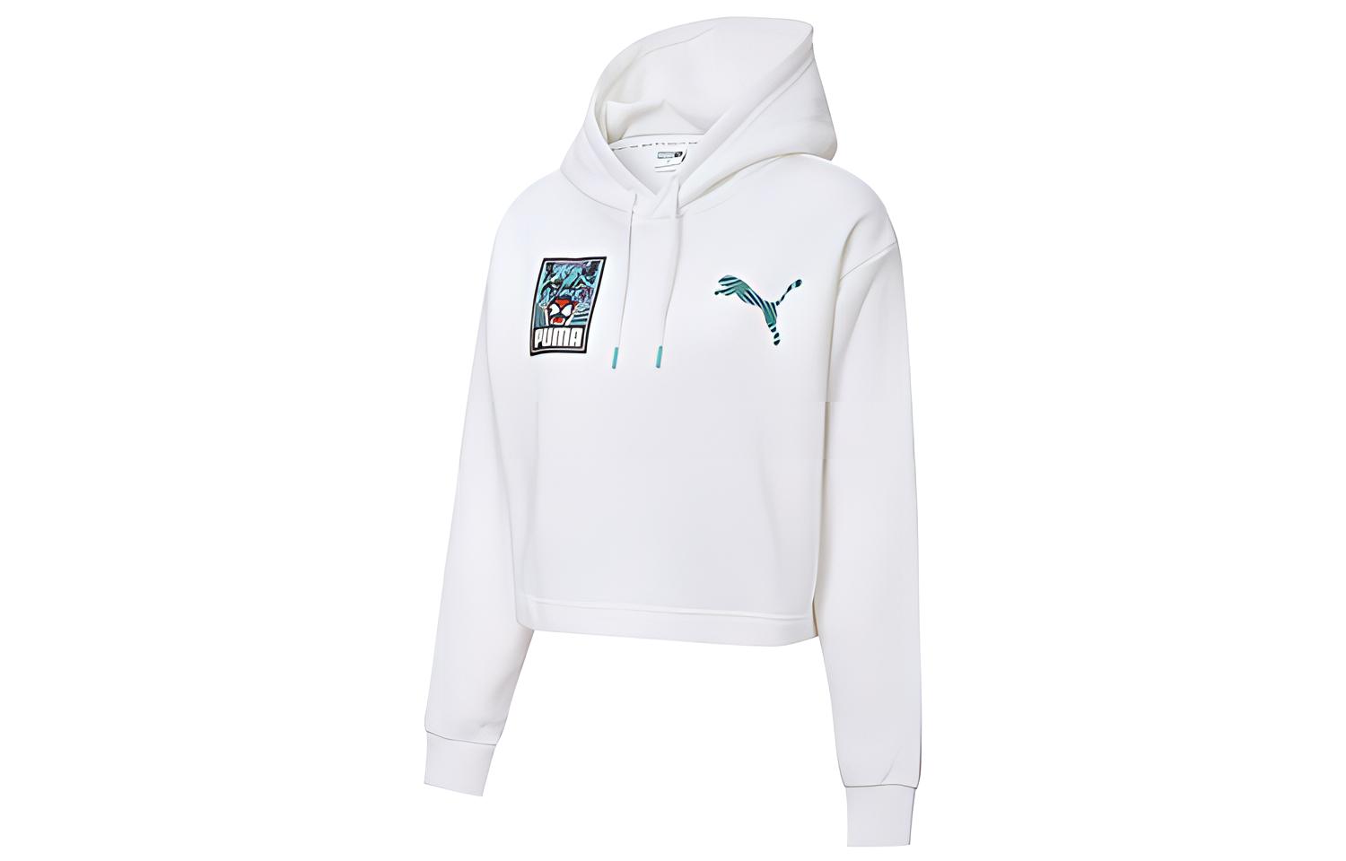 Женское худи PUMA Claw Pack (белое)