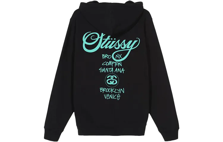 Stussy World Tour Hood 'Black/Blue'