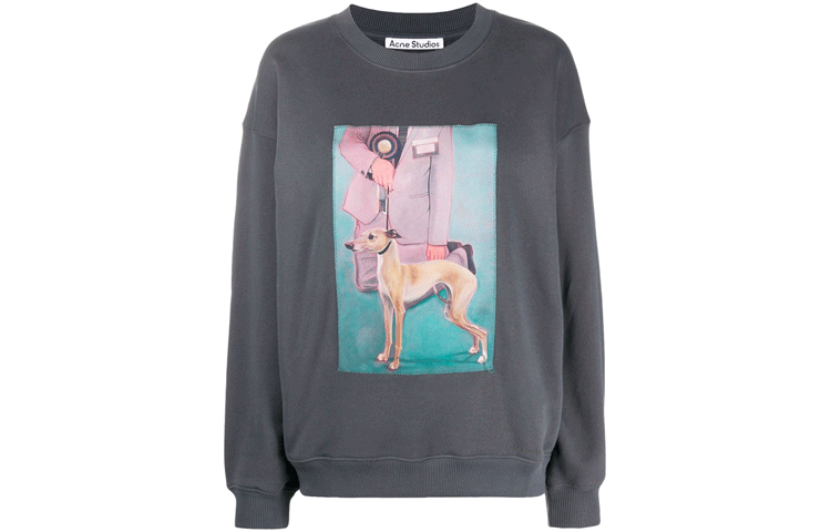 Женская футболка Acne Studios (серый)