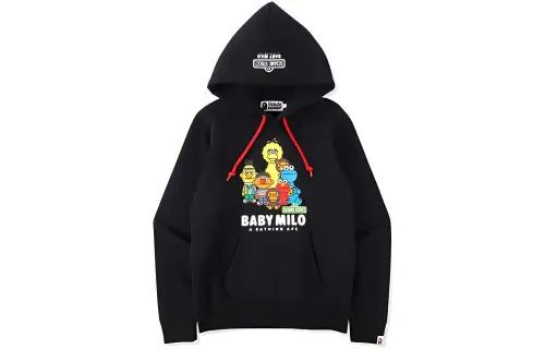A BATHING APE X SESAME STREET Bape Sweatshirts Women's Hooded Moderate Regular