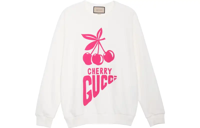 【Previous Season】cherry-motif oversized sweatshirt