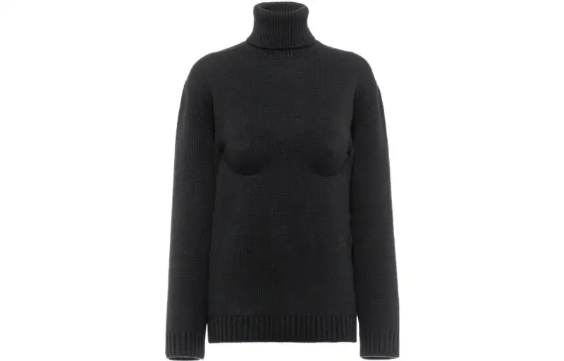 PRADA Bustier Structure Turtleneck Jumper