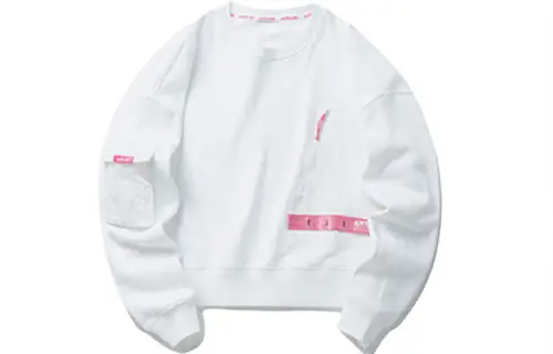 ANTA Life Collection Sweatshirts Women's Snowflake White Crew Neck Moderate Regular