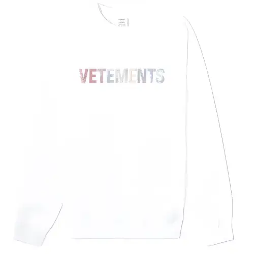 Vetements Sweatshirts Women's White Crew Neck Moderate Regular