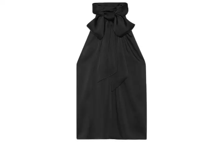 SAINT LAURENT Shirts Women's Black Crew Neck Moderate Shirt