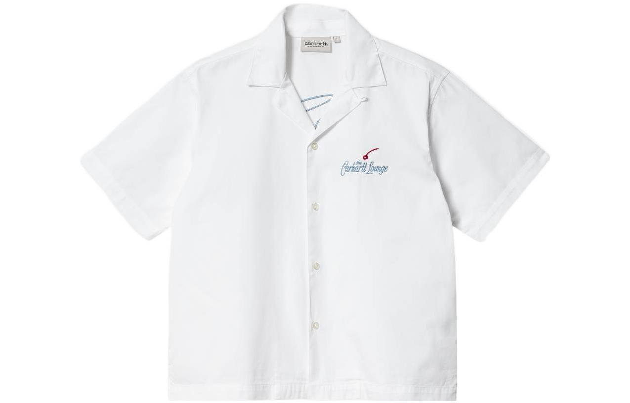 Женская рубашка Carhartt Carhartt WIP W' S/S Carhartt Lounge Shirt White (белая)