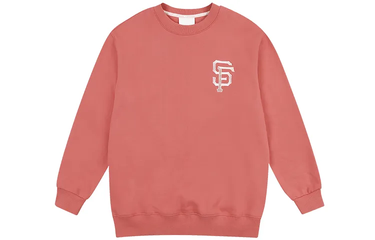 MLB Sweatshirts Women's Pink Crew Neck Moderate Straight Fit