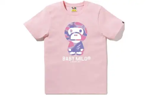 A BATHING APE T Shirts Women's Crew Neck Moderate Straight Fit