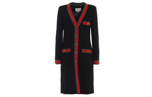 GUCCI Pre Owned Web stripe Coat