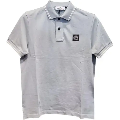 STONE ISLAND Polo Shirt Men's Gray