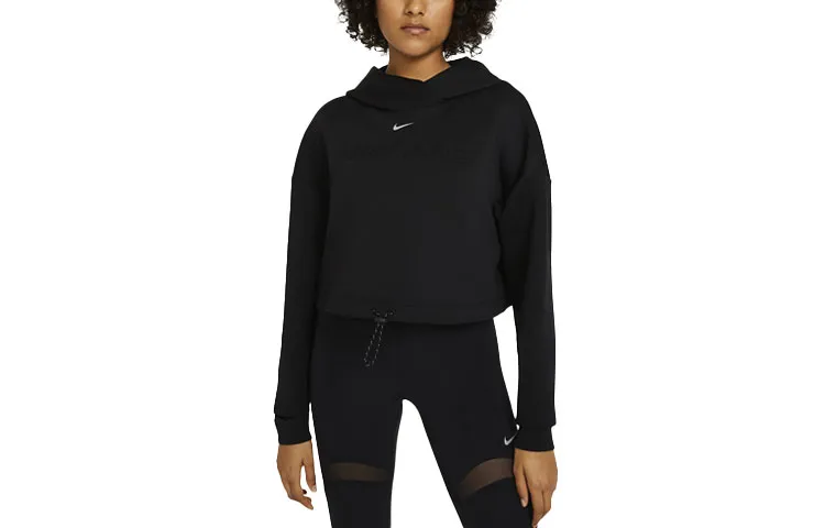 Nike Sweatshirts Women's Black Hooded Moderate Regular