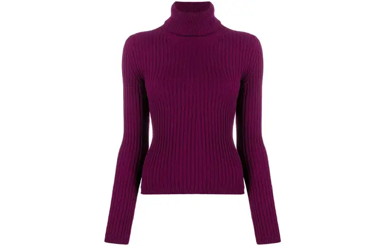 SAINT LAURENT FW21 Cashmere Sweater Women's Purple