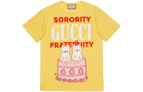 GUCCI SS23 T Shirt Women's Yellow