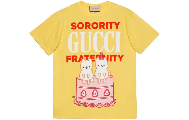 GUCCI SS23 T Shirt Women's Yellow