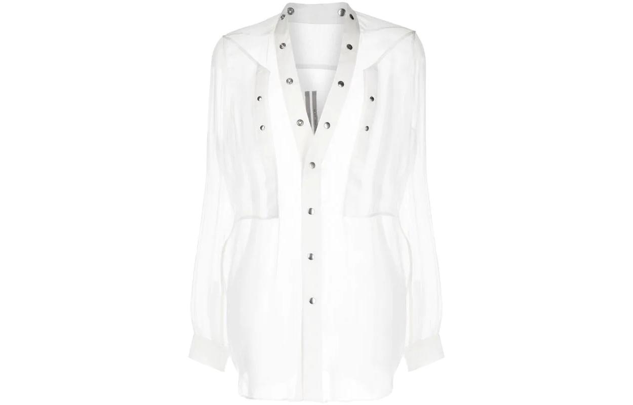 RICK OWENS Shirts Women's White V Neck Moderate Other