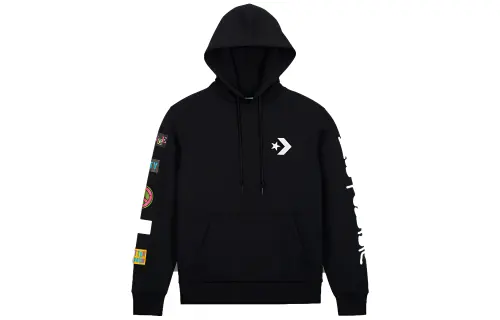 Converse Sweatshirts Women's Black Hooded Moderate Other
