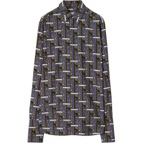 Burberry Shirts Women's Blue Pointed Collar Moderate Other