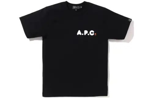 Bape X A.P.C. Kids Milo On Apc Wide T Shirt White