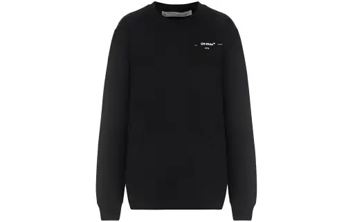 OFF WHITE SS20 Sweatshirts Women's Black Crew Neck Moderate Regular