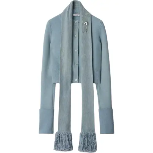 Burberry scarf-detailing cardigan