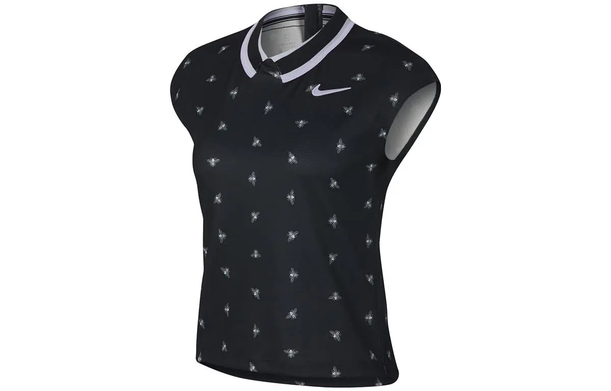 Nike T-Shirts Women's Black Lapel Moderate Other