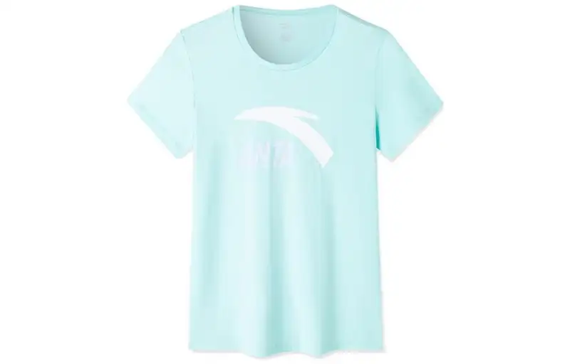 ANTA Life Collection T Shirts Women's Foam Green Crew Neck Moderate Straight Fit